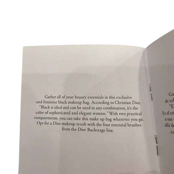 Dior Backstage Makeup Pouch Cosmetic Bag 10x6x3” Brush Storage 2 Tier w Brushes! - Picture 4 of 10